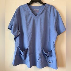 NWOT Grey's Anatomy Light Blue Scrub Top